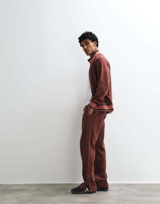 Rains - 41030 Downtime - Joggers burdeos con cordón ajustable y logo de punto (parte de un conjunto), 2 de 5