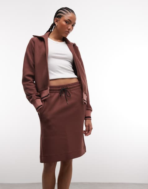 Rains - 41050 Downtime - Gonna bordeaux con coulisse e logo in coordinato - view 1