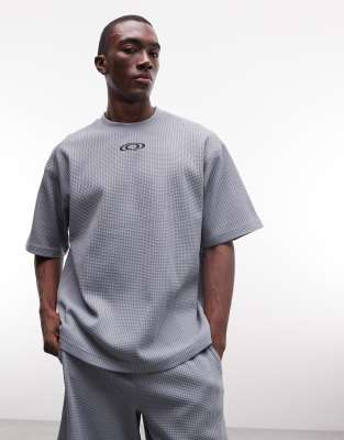 Rains 41370 Regular Fit Splash Logo Waffle T-shirt In Multi