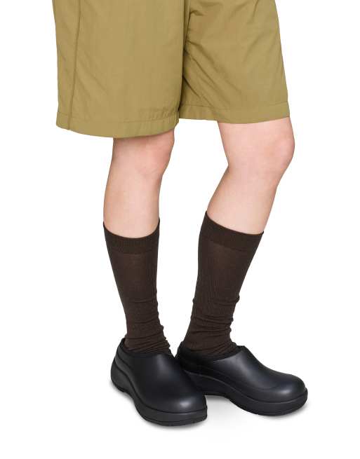 Rains 70250 Mirage waterproof rubber mule clog in black, 2 of 4