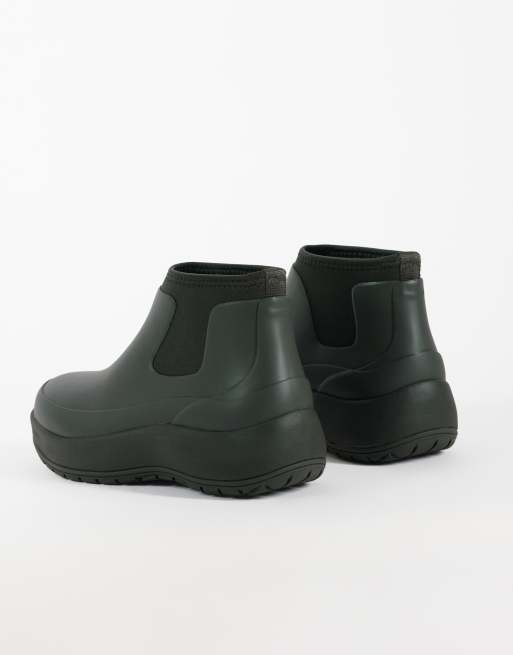 Rains 70310 stivaletto in gomma impermeabile mid dry verde, 4 di 4