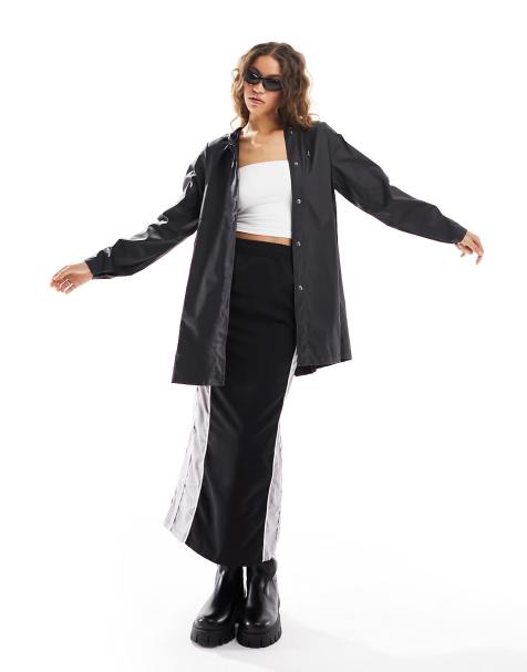 Rains A-line waterproof jacket in black - view 1