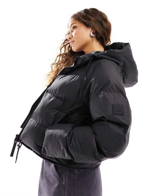 Black waterproof 2025 puffer jacket