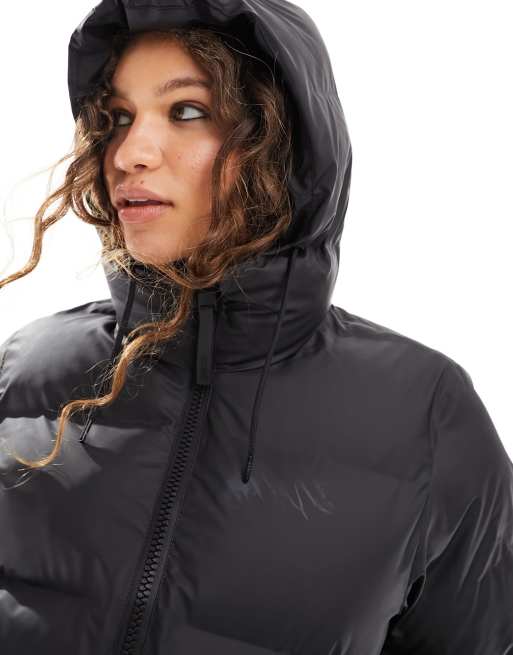 Waterproof black puffer on sale jacket