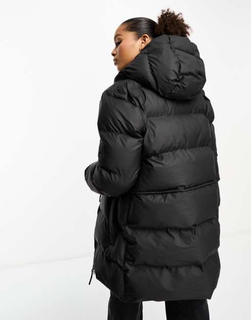 Rains® W Alta Puffer Parka in Black for $680 | Free Shipping