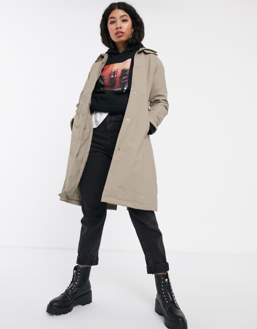 rains belted raincoat