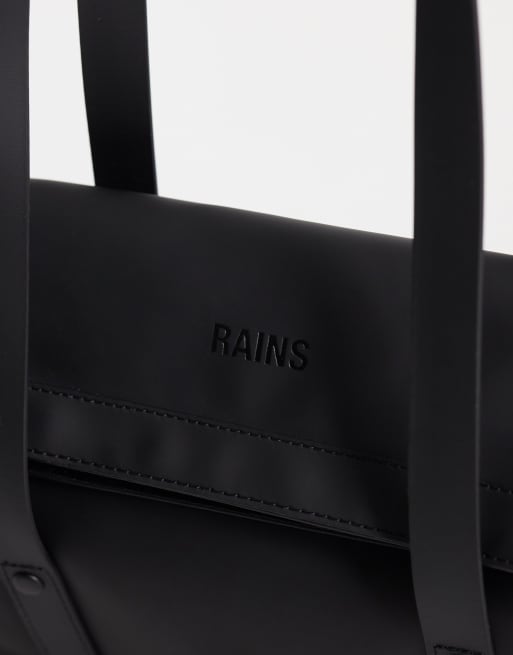 Rains - bolso bandolera/de hombro impermeable 2 en 1 en negro, 3 de 4