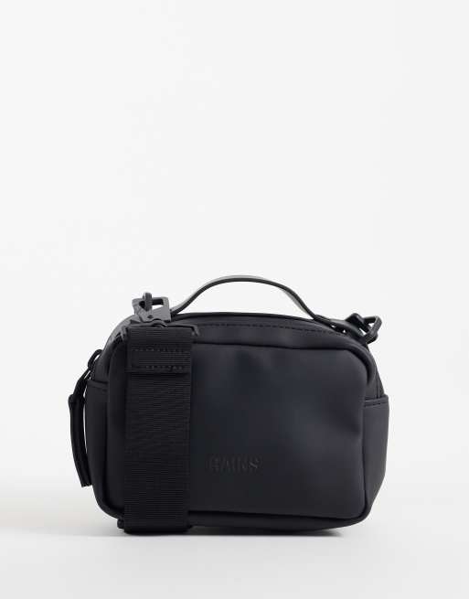 Rains - bolso bandolera micro tipo caja impermeable en negro