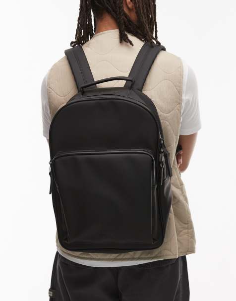 Rains book daypack backpack in black - view 1