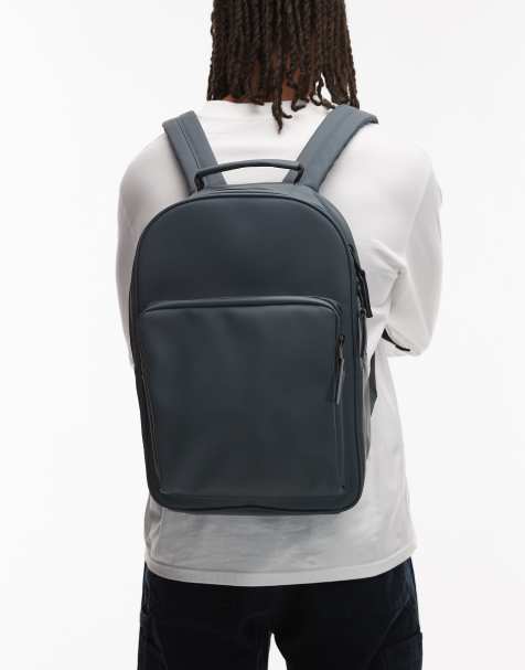 Rains Book daypack backpack in blue - view 1