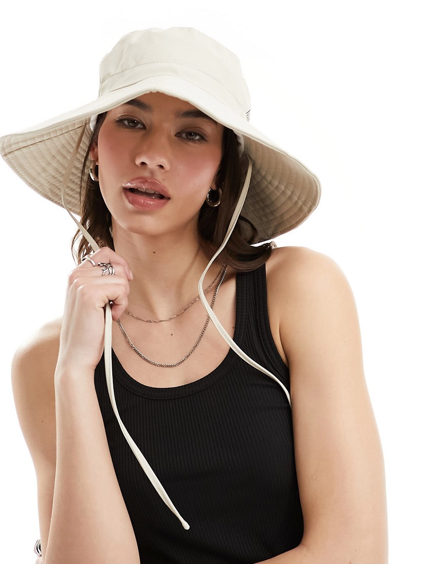 Rains Boonie waterproof hat in sand dune exclusive to asos-Neutral