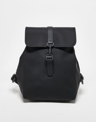 Rains Bucket unisex waterproof backpack in black - ASOS Price Checker