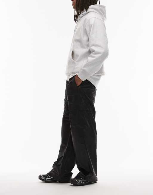 Rains cargo waterproof trousers in charcoal, 3 of 5