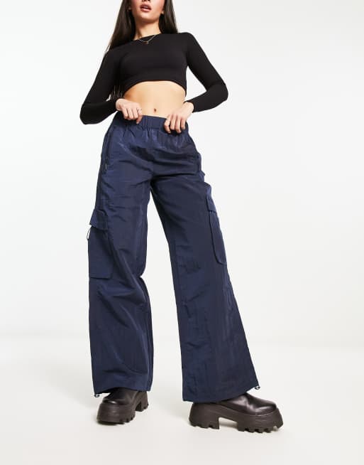 Rains – Cargohose aus Nylon in Tintenblau