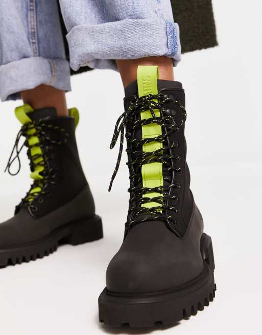 Designer combat boots store sale