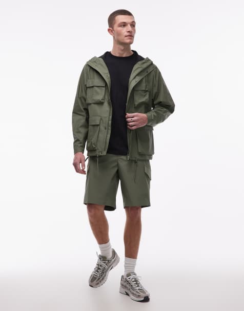 Rains - Coordinato verde con giacca impermeabile e pantaloncini - view 1