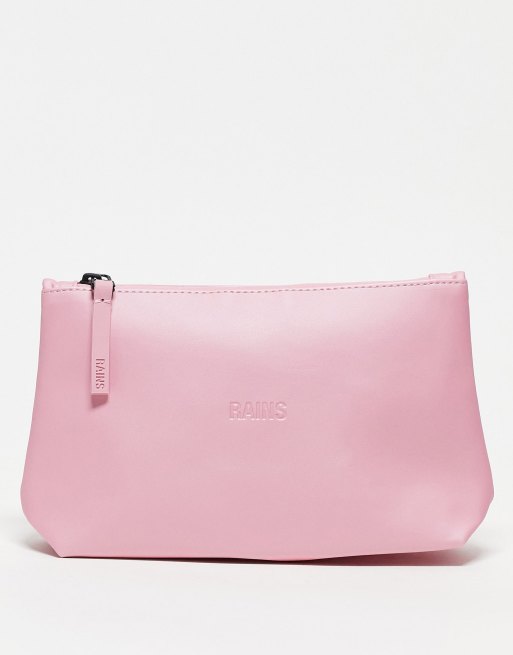 Rains cosmetic bag in pink ASOS