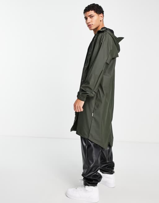 Rains fishtail clearance parka green