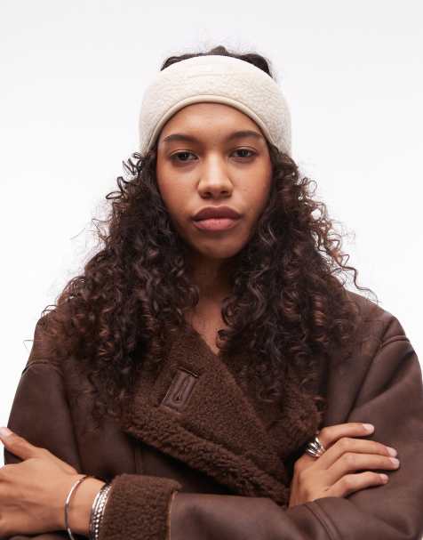 Rains fleece ear warmer headband in black - view 1