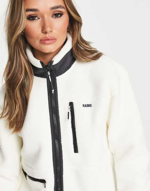 Beige fleece jacket outlet women's