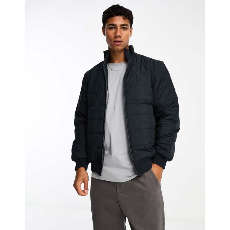 Long Puffer Jacket Navy, Rains