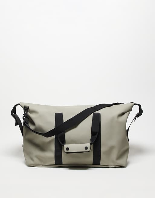 Rains Hilo 36L waterproof weekend bag in light khaki