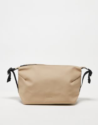 Hilo waterproof toiletries bag in sand-Neutral