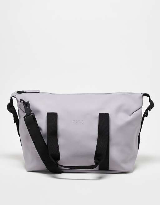 Rains - Hilo Weekend - Borsone piccolo unisex impermeabile color lilla-grigio selce