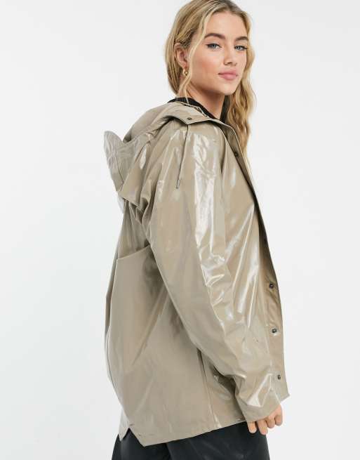 Holographic store jacket rains