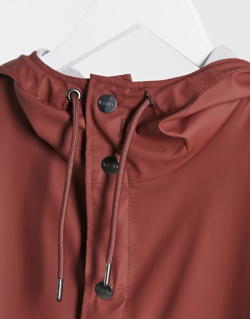 Rains cheap maroon jacket