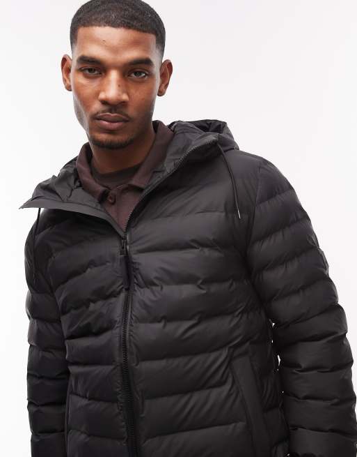 Rains - Lohja 15810 - Piumino impermeabile nero con zip, 5 di 5