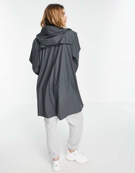 Rains long store jacket charcoal