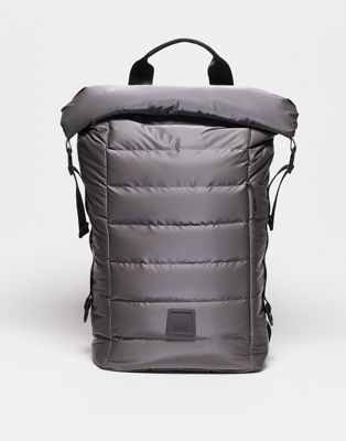 Rains Loop waterproof puffer backpack in steel