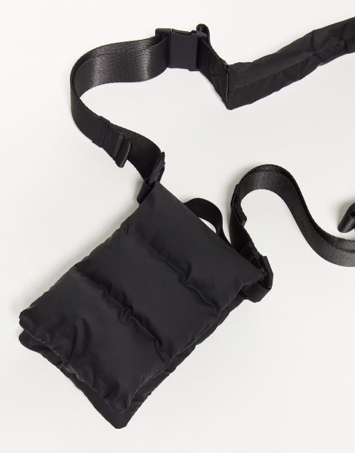 Rains Loop waterproof puffer money pouch in black