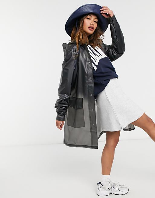 Rains Manteau transparent capuche Noir ASOS Rains Manteau transparent capuche Noir ASOS