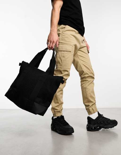 Rains - Maxi borsa waterproof nera in rete
