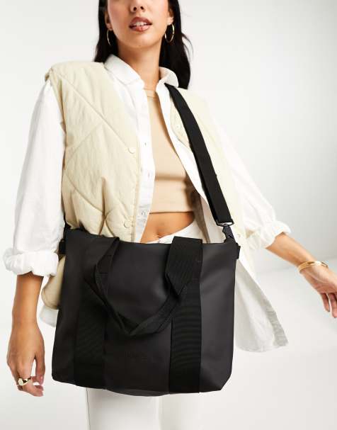 Rains micro tote bag in black - view 1
