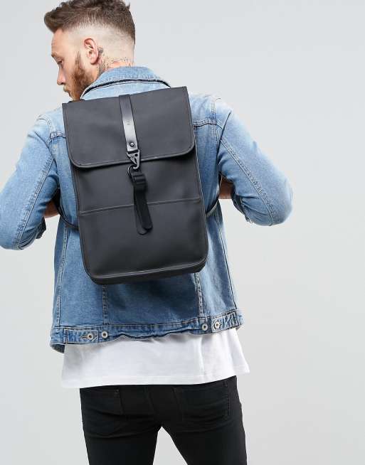 Rains mini backpack black new arrivals