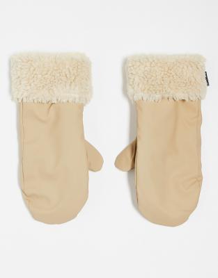 Rains - Moufles matelassées en polaire - Sable-Neutral