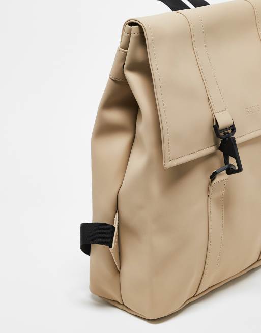 Sac À Dos Mini W3 - RAINS - Synthétique - Beige