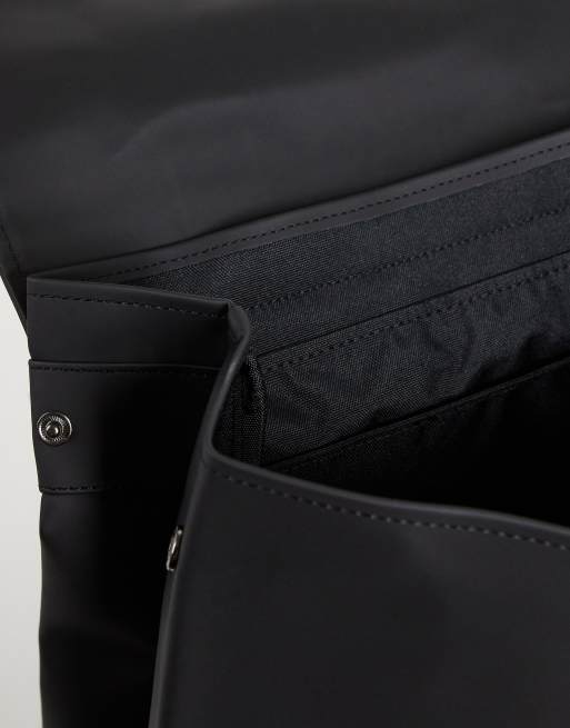 Rains – MSN – Svart, stor och vattenavvisande ryggsäck i unisex-modell, 4 av 4