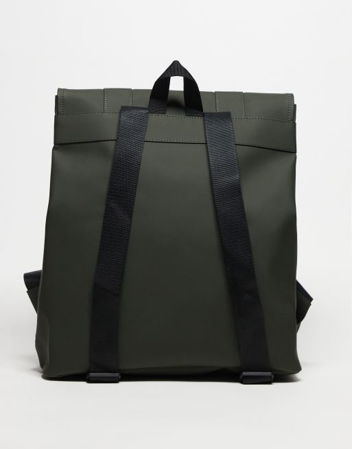 Rains MSN unisex waterproof backpack in green ASOS