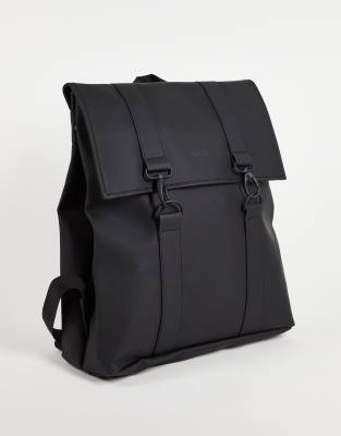 Rains - MSN - Wasserfester, großer Unisex-Rucksack in Schwarz