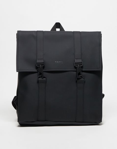 Rains – MSN – Wasserfester, kleiner Unisex-Rucksack in Schwarz - view 1