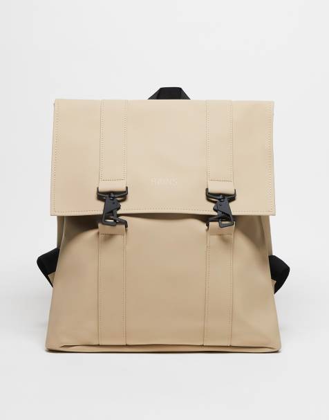 Rains – MSN – Wasserfester Unisex-Rucksack in Sand - view 1