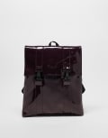 [Rains] Rains MSN waterproof backpack in burgundy shine exclusive to ASOS-Red One Size BURGUNDY SHINE