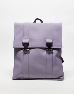 Rains MSN waterproof backpack in dusty purple exclusive to asos