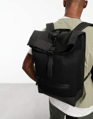 Asos roll shop top backpack