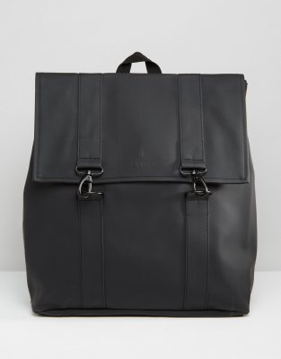 Sac à Dos Rains Noir Pour Homme - Design Épuré En Polyester - Neuf Sans Étiquettes