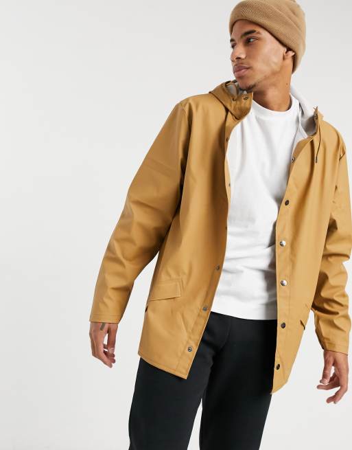Rains – Senfgelbe Kapuzenjacke